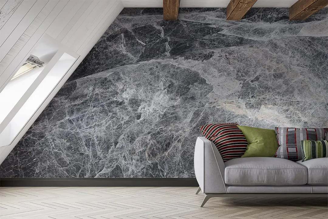 Fendi Gray Crystal Stone